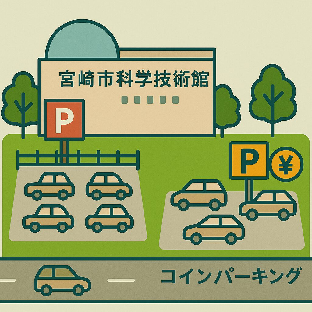 宮崎市科学技術館の駐車場事情を調査！