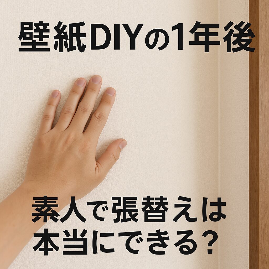 壁紙DIYの1年後｜素人でも張替えは本当にできる？