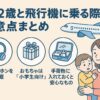 1歳〜2歳と飛行機に乗る注意点【初飛行の不安解消】
