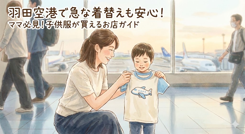 羽田空港で子供服が購入できる場所を紹介！